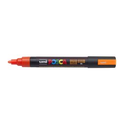 Marker universal UNI PC-5M Posca, 1.8-2.5 mm, portocaliu fluorescent