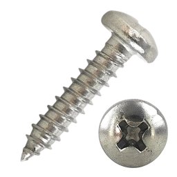 Surub autofiletant pentru tabla cap bombat, DIN 7981, 4.8x22 Inox A2 PH2 - 1000 buc,