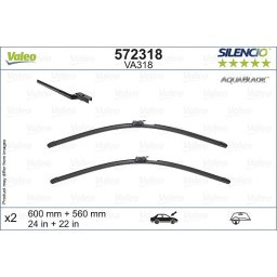Set stergatoare parbriz 600/560mm Valeo Silencio VA318 Mercedes S Coupe/Cabrio