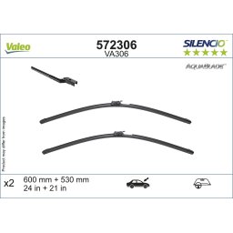 Set stergatoare parbriz 600/530mm Valeo Silencio VA306 Mercedes E Class W213