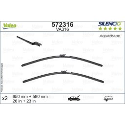 Set stergatoare parbriz 650/580mm Valeo Silencio VA316 Mercedes GLE V167