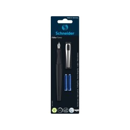 Stilou Schneider Tomo + 2 rezerve/blister, negru