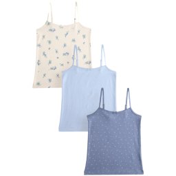 Next Top crem / safir / albastru deschis / verde