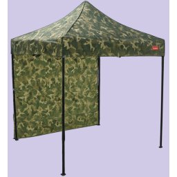 Pavilion de grădină 2x2m – din oțel, 1 perete lateral, Camuflaj