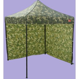 Pavilion de grădină 2x2m – din oțel, 2 pereţi laterali, Camuflaj