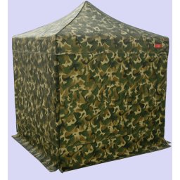 Pavilion de grădină 2x2m – din oțel, 4 pereţi laterali, Camuflaj