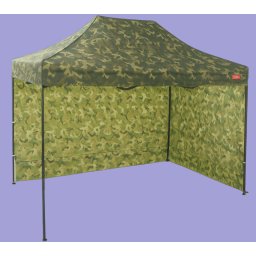 Pavilion de grădină 2x3m - din oțel, 2 pereţi laterali, Camuflaj