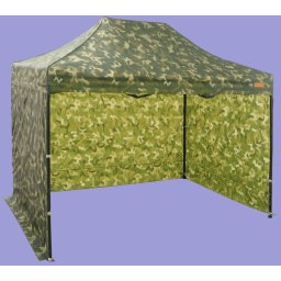 Pavilion de grădină 2x3m - din oțel, 3 pereţi laterali, Camuflaj