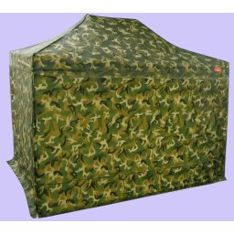 Pavilion de grădină 2x3m - din oțel, 4 pereţi laterali, Camuflaj