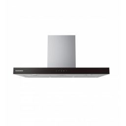 Hota decorativa HEINNER HDCH-MD90TIX, Capacitate de absorbtie 800 m3/h, 1 motor 250W, 90 cm, Clasa A, Negru/Inox