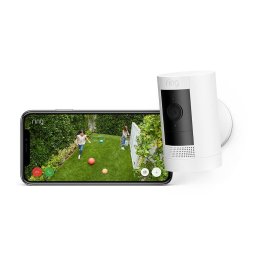 Camera de supraveghere Cameră de supraveghere exterior, Ring Stick Up Cam Battery, Wi-Fi, alb