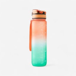 Bidon motivation Fitness Portocaliu-Verde 1 L