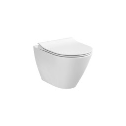 Cersanit K701-104 - WC suspendat CITY OVAL cu capac, ceramică/alb