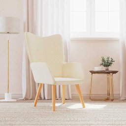 Scaun de relaxare, crem, material textil GartenMobel Dekor