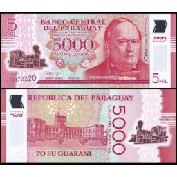 Paraguay 2022 - 5000 guaranies, necirculata