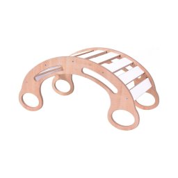 Leagăn multifuncțional Montessori alb/arțar