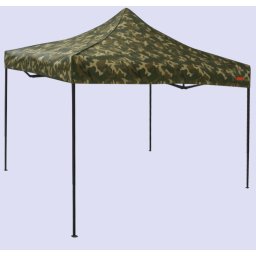 Pavilion de grădină 3x3m – din aluminiu, Fără pereţi laterali, Camuflaj