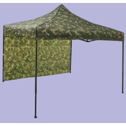 Pavilion de grădină 3x3m – din aluminiu, 1 perete lateral, Camuflaj
