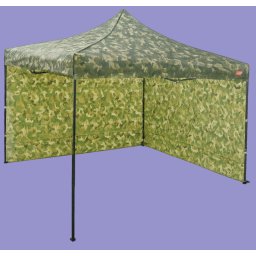 Pavilion de grădină 3x3m – din aluminiu, 2 pereţi laterali, Camuflaj