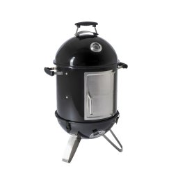 Barbecook BC-SMO-5017 Oskar S afumător și grătar emailat, negru, diametru 40cm