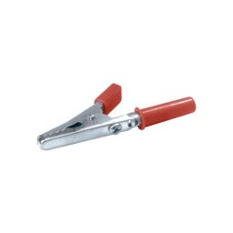 Cleşte cabluri tip aligator, roşu, conector tip banană