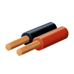 Cablu pentru difuzor, roşu-negru, 2x0,75 mm, 100 m/rolă