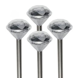 Lampă de grădină cu baterie solară, 4 buc