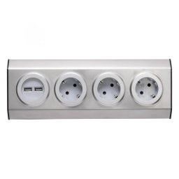 Prelungitor Prelungitor pt bucatarii, 3 prize, 2xUSB, fara cablu