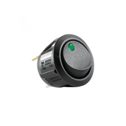 Comutator basculant cu bec, 250V, 1 circuit, verde