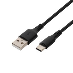 Cablu de incarcare USB A-C, 2.1A, 1m, negru