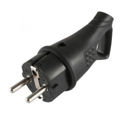 Stecher cu impamantare, IP44, cablu 45°