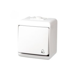 Buton sonerie Aquastar, alb