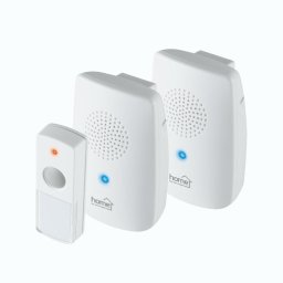 Control acces si accesorii Sonerie fara fir, 2 sonerii si 1 buton, 100 m, clema curea
