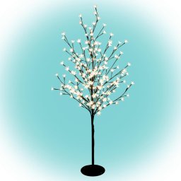 Decoratiune cires inflorit cu LED-uri, 200 LED-uri