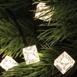 Decoraţiuni pe LED-uri de Ø5 mm, cub, 50 buc/set
