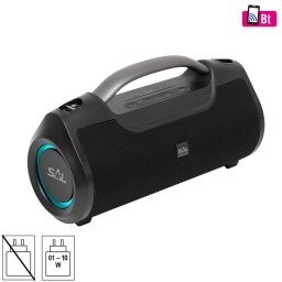 Boxa portabila Boombox, rezistent la apa Bluetooth Negru
