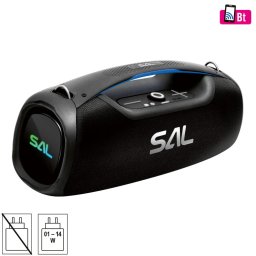 Boxa portabila Boombox, rezistent la apa Bluetooth 100 W Negru