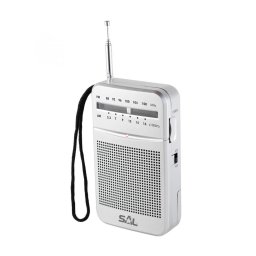 Radio portabil 2 benzi, argintiu
