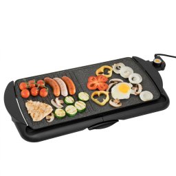 Gratar electric HG GR 03, 2000 W, Teflon, Negru