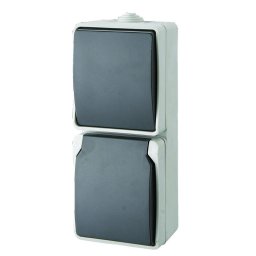 AQUATOP, comutator pe perete, IP 54 gri