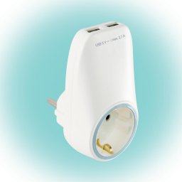 Priză de reţea cu socluri de încărcare USB