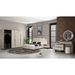 DORMITOR COMPLET AMANDA 180x200cm SALTEAUA SI SOMIERA rabatabila SUNT incluse