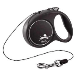 Lesa pentru caini, Flexi, Retractabil, Pana la 8 kg, XS, 3 metri, Argintiu