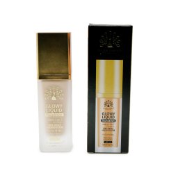 Fond de ten Global Fashion, Glowy Liquid Foundation 4în1: Primer + Corector + Iluminator + BB cream, SPF 15, K037,Espresso