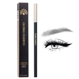 Creion de sprâncene rezistent la apă cu textură foarte fină, Global Fashion, GF38018, #103 Black Gray