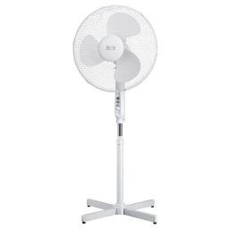 Ventilator cu picior reglabil 45W, Alb