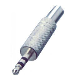 Mufă Jack, stereo, metalic, 3,5 mm