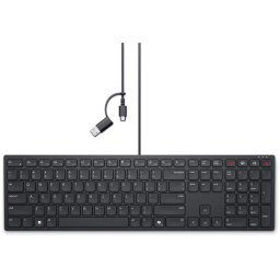 Tastatura 580-BBSX, USB-C, Cu fir, Layout US, Negru