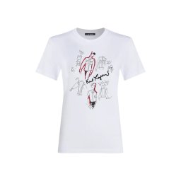 KARL LAGERFELD T-Shirt Karl Series A3W17099 100 white
