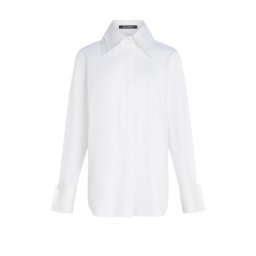 KARL LAGERFELD Cămaşă Double Collar Poplin A3W11020 100 white
